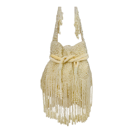 Faux Pearl Designer Potli Bags with Long Tassels
