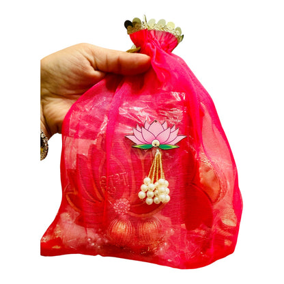 Lotus Theme Shubh Labh & Diya Combo