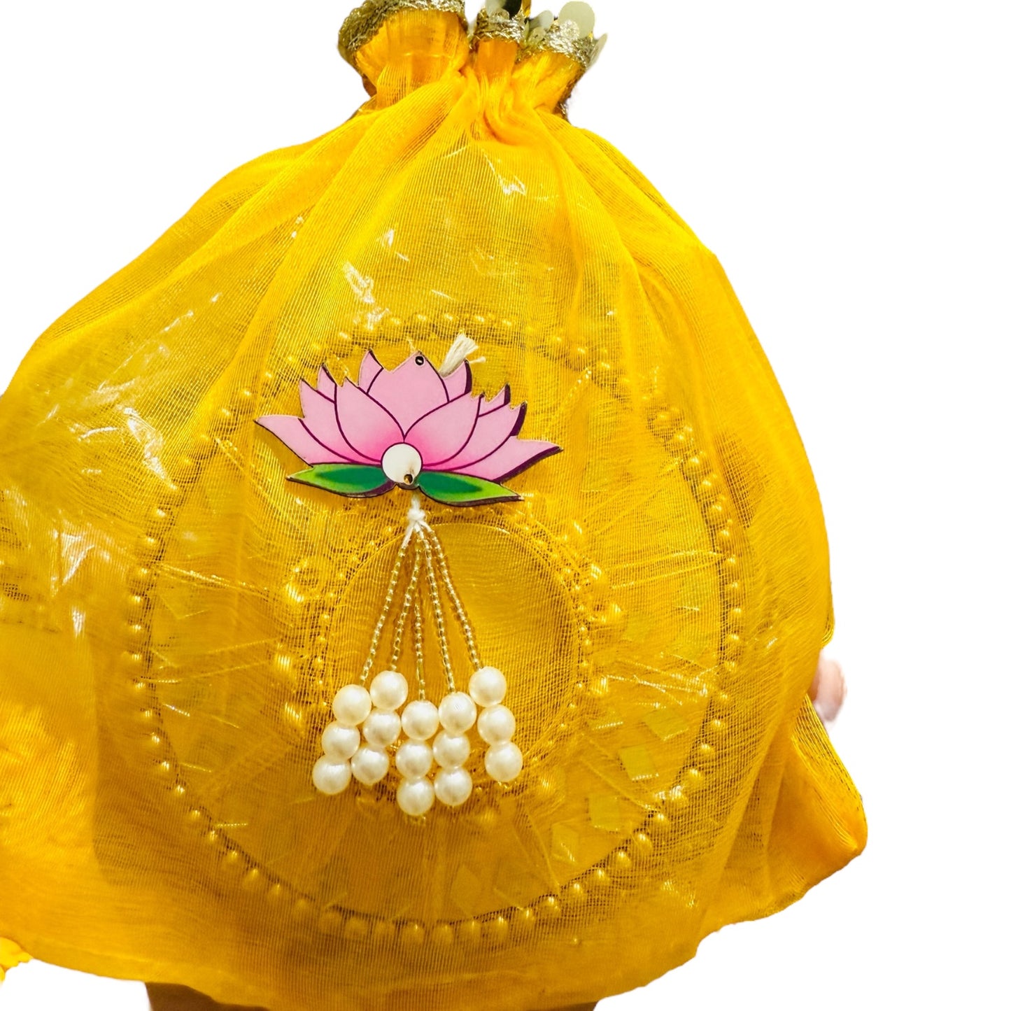 Round Mirror Work and Ghungroo T-Light Holder with Polti