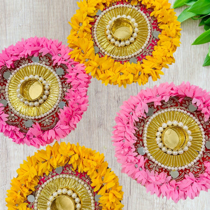 Rangoli Mat with Tissue Bag & Happy Diwali Cutout - Ready to Gift Diwali Gift