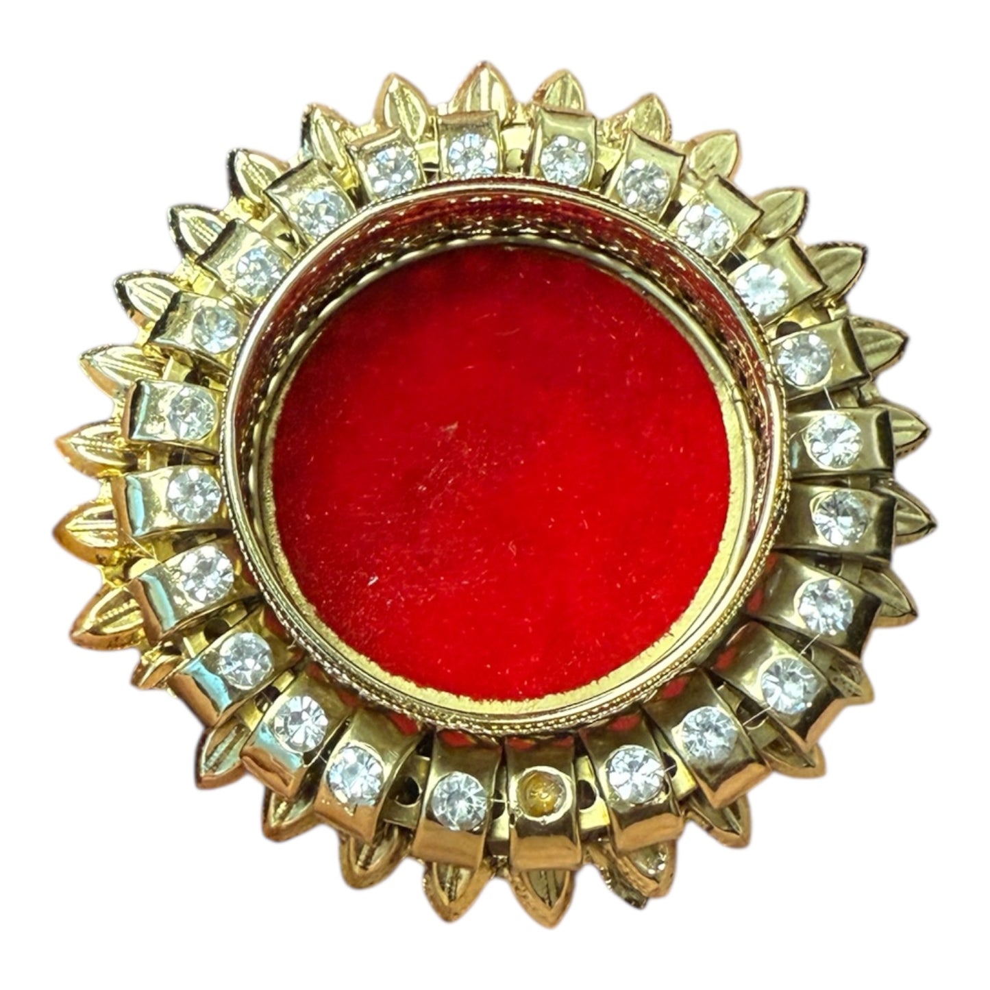 Diwali Gift - Diya with Kundan Laxmi Charan & Swastik in Gift box with Happy Diwali Decal