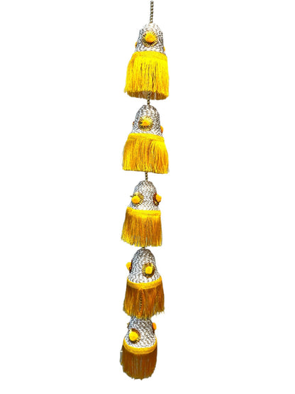 Cone Shape & Fringe Lari, Set of 2