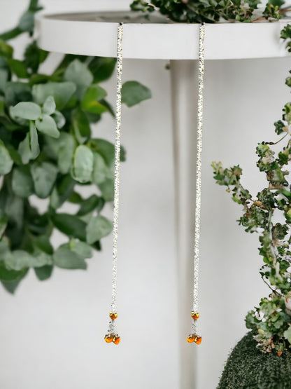 Scented Jasmine Gajra Lari with PomPom, Set Of 2