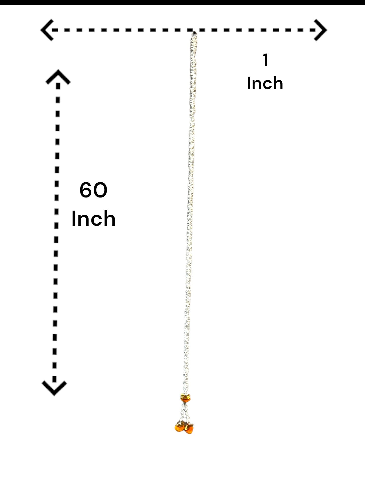 Scented Jasmine Gajra Lari - Dimensions