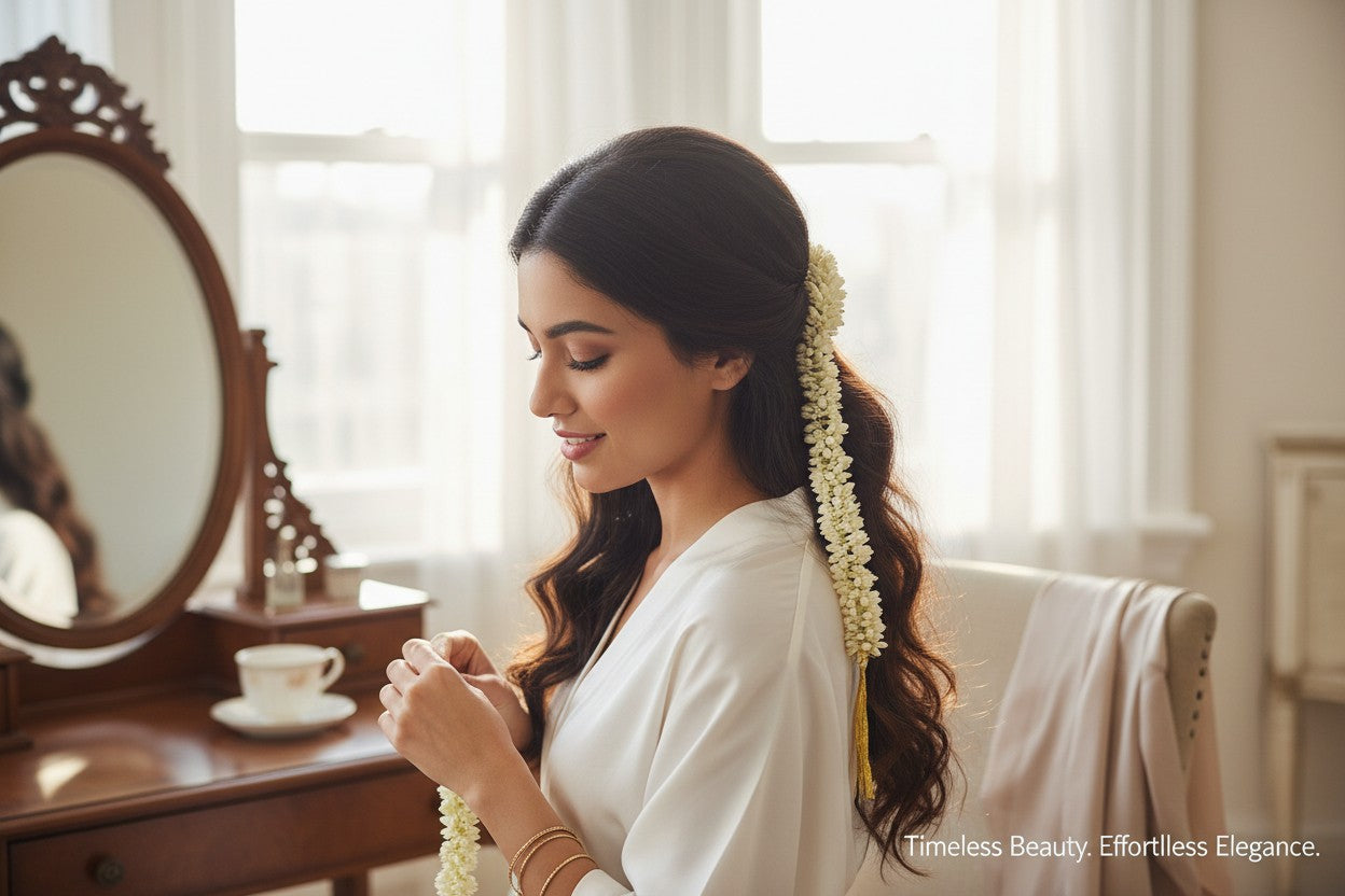 Scented Bun Gajra, Set of 5