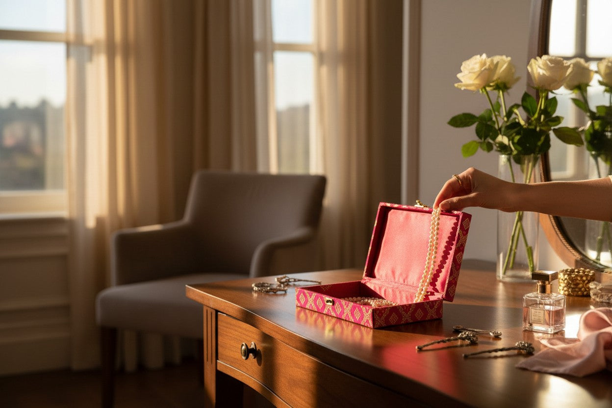 Assorted Brocade Gift Box, Set of 2