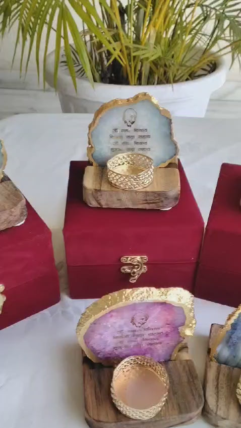 Guruji Sada Sahai Mantra on Agate with Stand - video