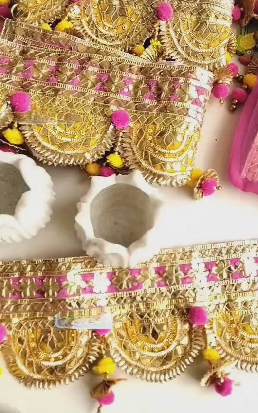 Beautiful Gota Work Toran with Tissue Bag