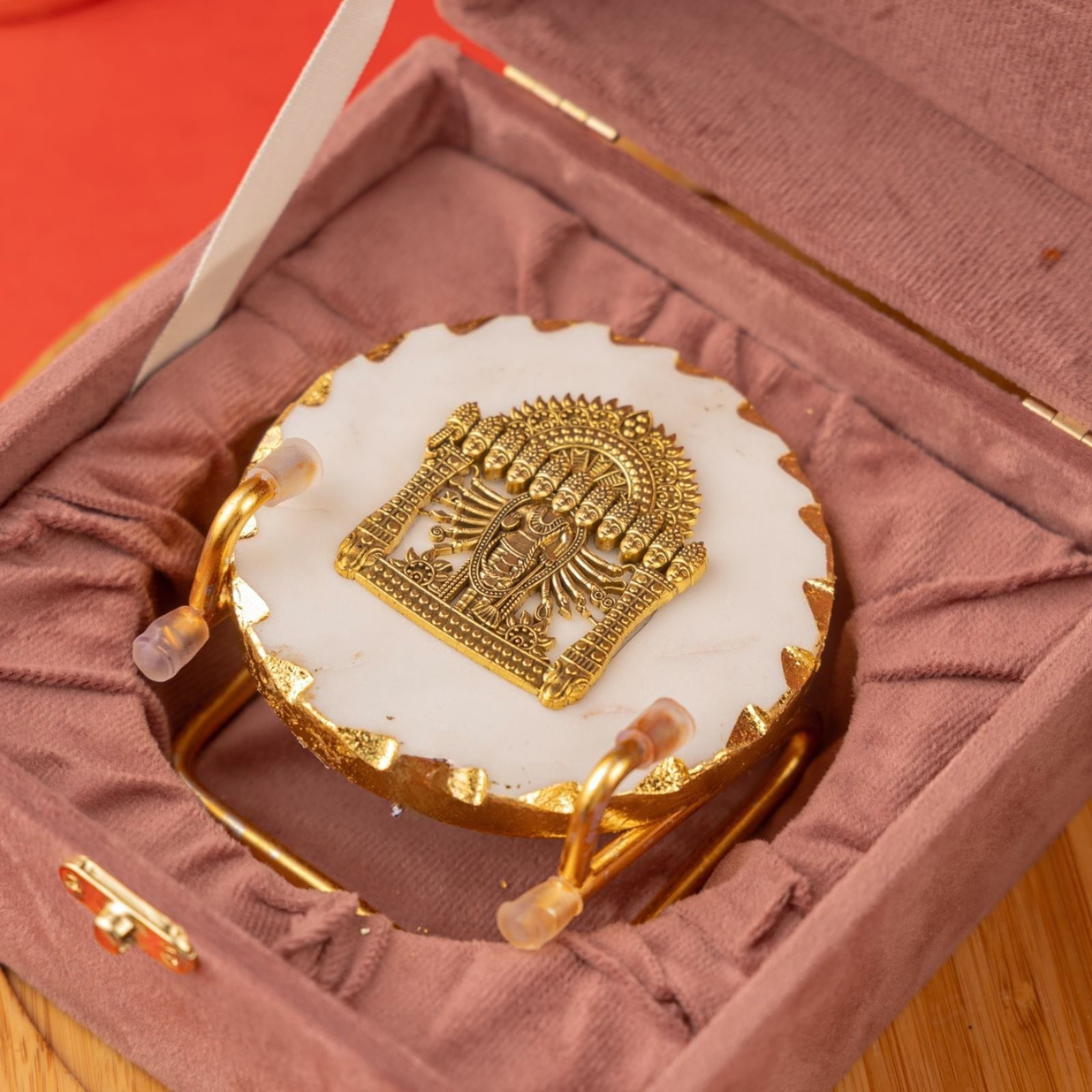 God Narayana on Marble Base with Stand & Gift Box