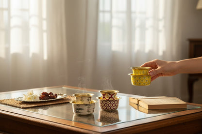 South Indian Brass Filter Coffee Serving Dabara or Filter Kaapi or Tumbler and Bowl/Saucer Set